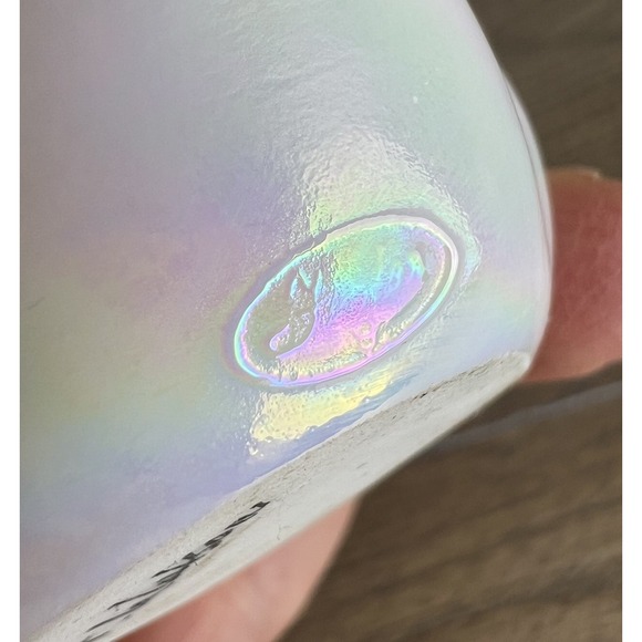 Fenton Bear Opal Iridescent 1993 T Watson Red Birthstone Necklace Sticker - Picture 7 of 7